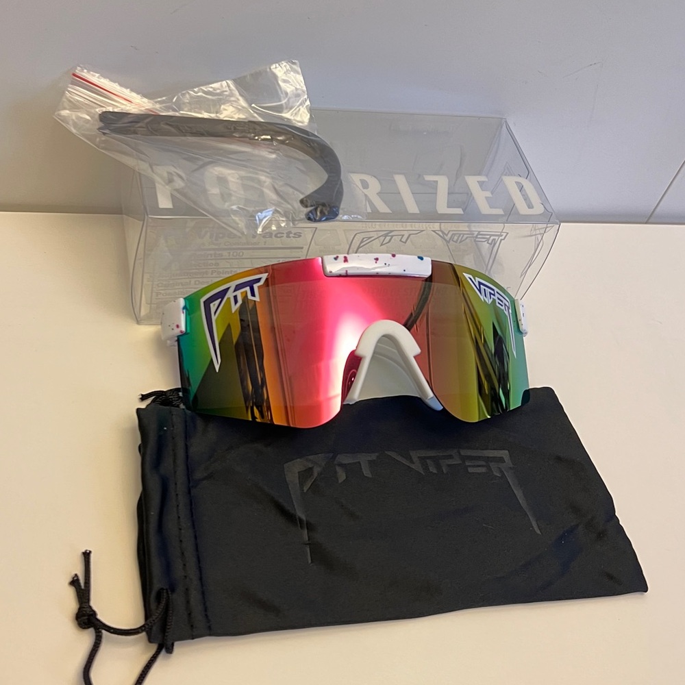 Brand New Pit Viper Pink/Yellow/Green/Blue White Frame